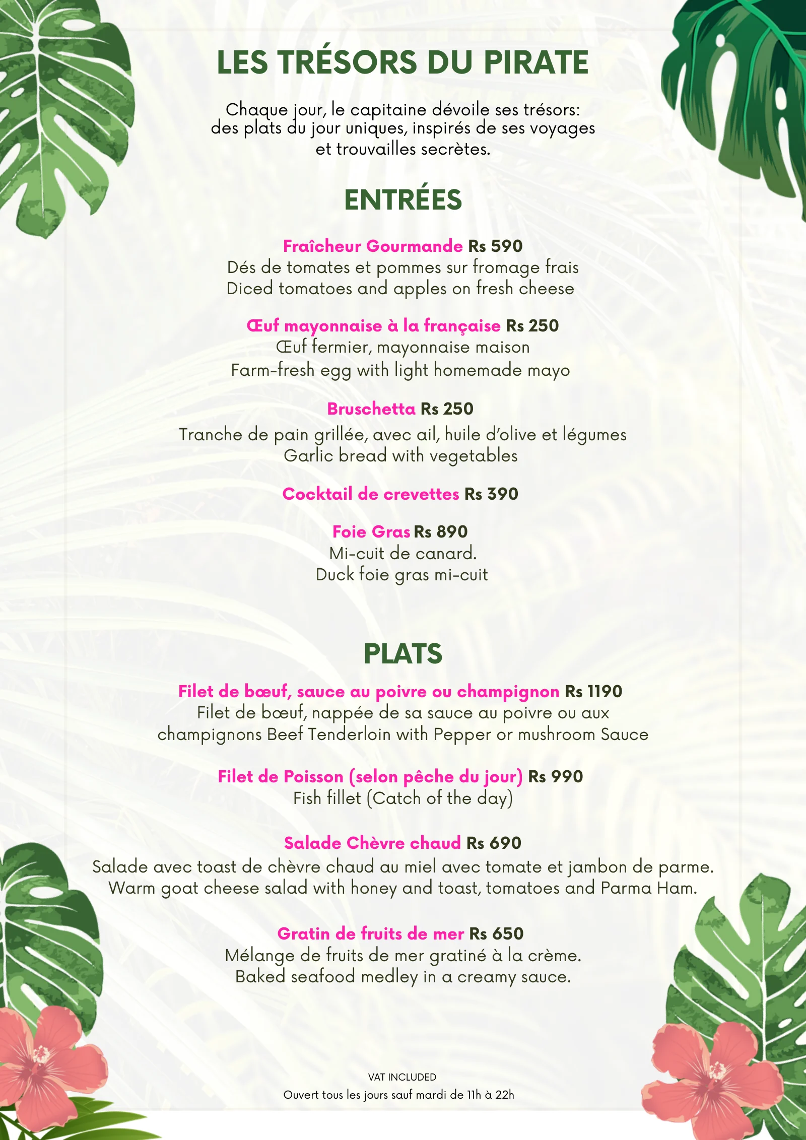 Menu Black Pirates Resto Pub page 3