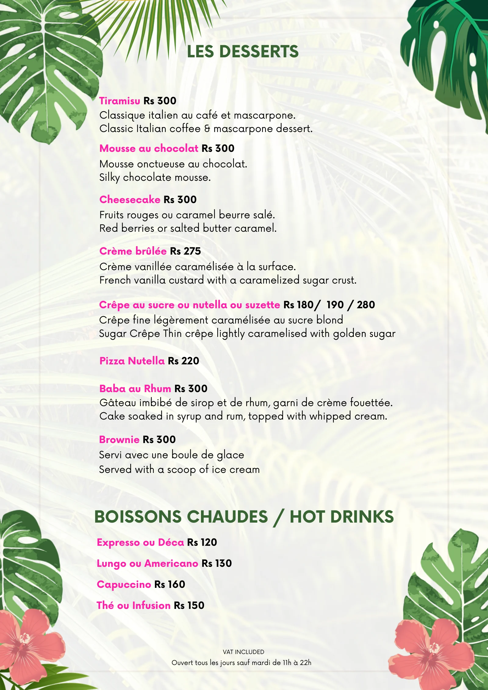 Menu Black Pirates Resto Pub page 10